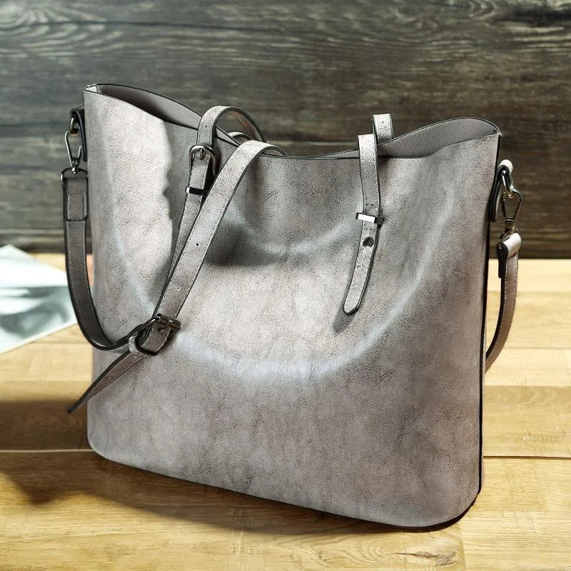 Harper | Vintage Faux Leather Shoulder Bag