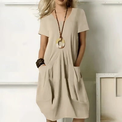 Elegant Wrap Midi Dress