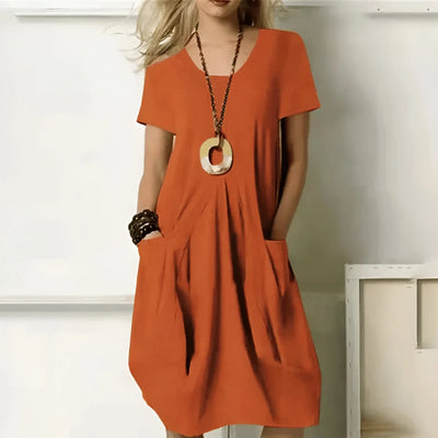 Elegant Wrap Midi Dress