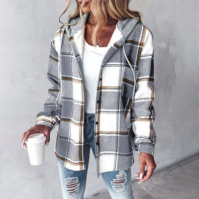 Rose™ | Stylish Hooded Flannel