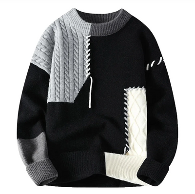 Alfred™ | Stylish Patchwork Jumper